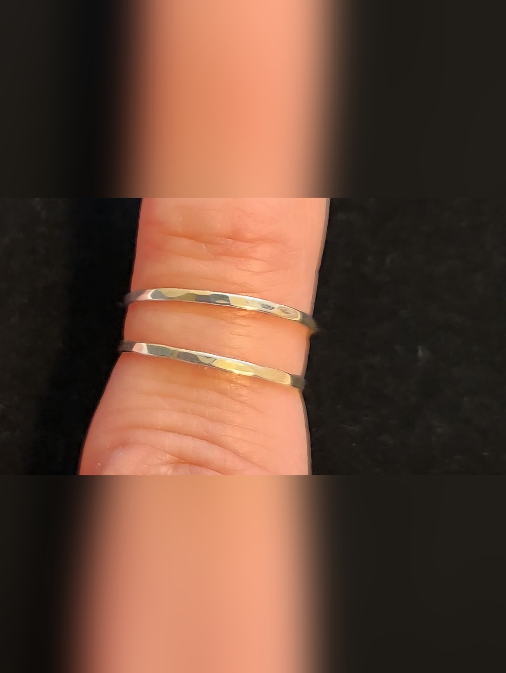Set Of Sterling Silver Stacking Rings - Picture 4 of 5